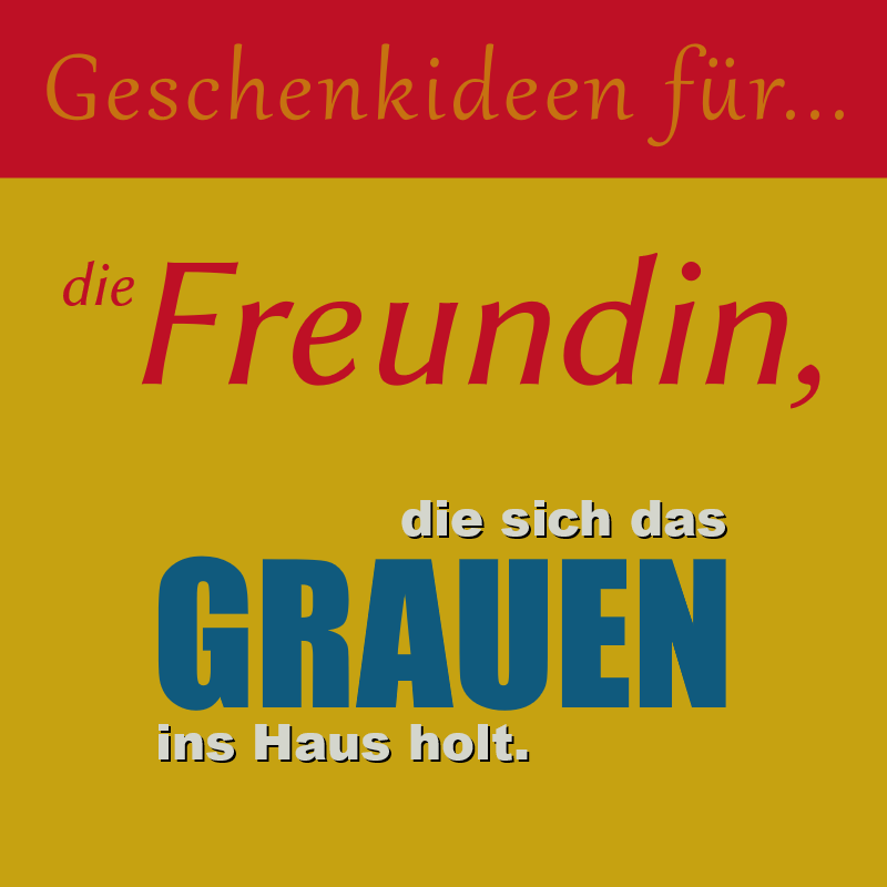 Geschenkideen für die Freundin, die sich gerne das Grauen ins Haus holt