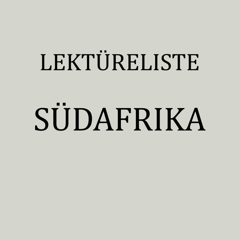Belletristik, Sachbücher und Reiseberichte aus und über Südafrika