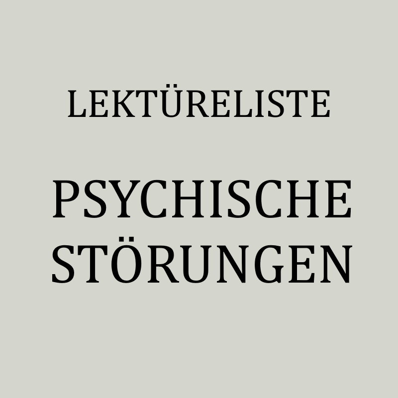 Bücher über psychische Störungen