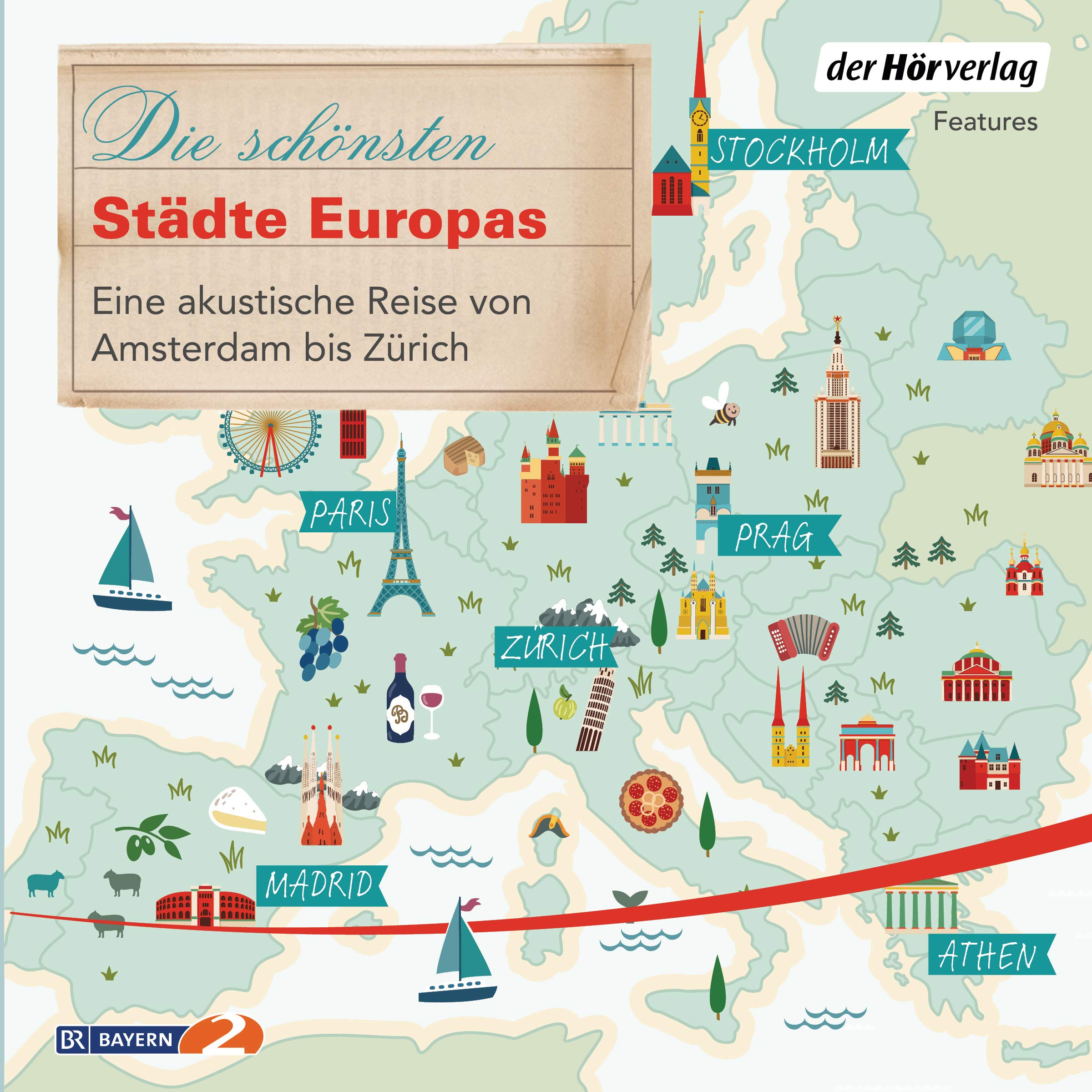 Die schönsten Städte Europas. Eine akustische Reise von Amsterdam bis Zürich von Till Ottlitz (Hörbuch)
