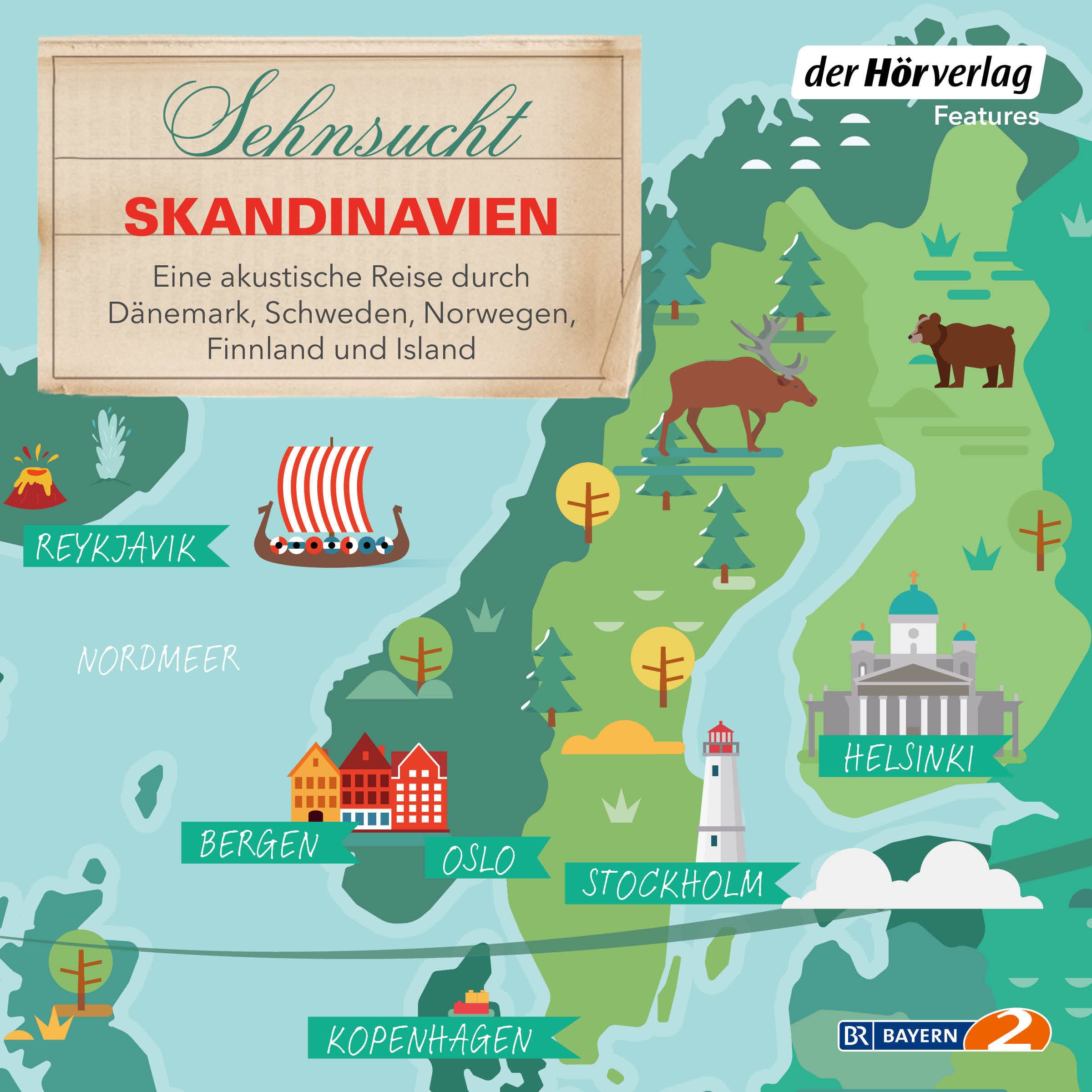 Sehnsucht Skandinavien. Eine akustische Reise durch Dänemark, Schweden, Norwegen, Finnland und Island (Hörbuch)
